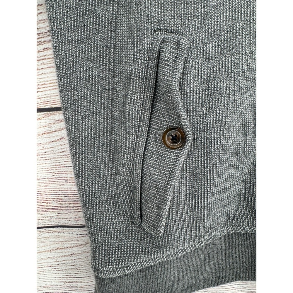 Ted Baker Berden Cardigan Men 3 Grey Shawl Collar Button Knit TA4M GB85 - Picture 4 of 9